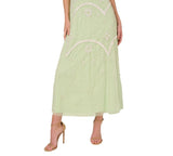 Adrianna Papell Beaded Gown Sleeveless Dress Aloe Mist Green / Ivory 2