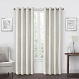 Max Blackout Grommet Blackout Single Curtain Panel Ivory Off White 50x120