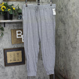 State of Day Womens Knit Jogger Pajama Pants Pewter Heather Gray XL