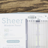 Regal Home Crushed Voile Solid Grommet Sheer Single Curtain Panel White 50x84