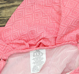 Swim Solutions Womens Textured Underwire Tankini Top Swim 806766 Guava Pink 16