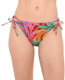 Salt + Cove Juniors Printed Side-Tie Bikini Bottom 807141 Bikini Blue XL