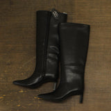 On 34th Rachelle Stovepipe Boots Womens 10019723900 Black Smooth 5.5M