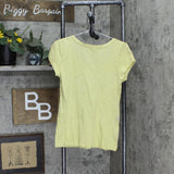 Downeast Basics Womens V-Neck Embellished T-Shirt Tee 16699f575dabb8 Green L