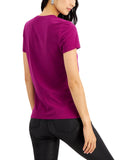 Inc International Concepts Womens Tee Cotton T-Shirt Autumn Berry Purple S