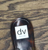 DV Dolce Vita Ivonna Toe Ring Jelly Sandals Tortoise Black Brown 7M