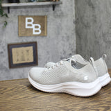 S Sport By Skechers Resse 2.0 Elastic Gore Knit Slip-On Sneakers Light Gray 7M