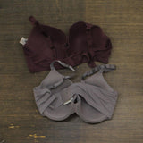 Auden Women's 2-Pack Lightly Lined Bra Rocket City Gray / Burgundy Mist 40D