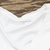 Tommy Hilfiger Womens V-Neck Short Sleeve T-Shirt Tee 166ed9f7c63907 White XL