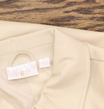 Belle By Kim Gravel Womens Faux Leather Zip Utility Jacket Sand Bar Brown S