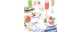 MCYS Show 6-Piece Ceramic Appetizer Plate Collection Set White Multi / Gold 8"
