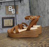 Tommy Hilfiger Womens Vastie Platform Sandal TWVASTIE Medium Brown 8.5M