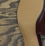 A New Day Samantha Slingback Kitten Heels 94462865 Burgundy Red 8M
