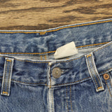 Levis Mens Vintage Y2K 501 Button Fly Jeans Bleached Blue See Measurements