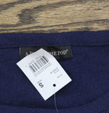 A Pea In The Pod Womens Maternity Crepe Side Tie Ruffled Dress Navy Blue S