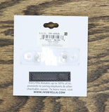 Ivory Ella Womens Fashion Flower Drop Earrings Silver Gray 1.25"