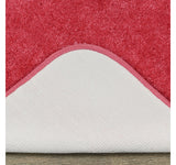 Gardland Rug Traditional 3-piece Bath Rug Set Pink Hibiscus Standard