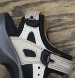 Ecco Adjustable Strappy Sandals Ice White / Black Multi US 5M-5.5M (EUR 36)