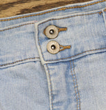 Style & Co. Womens Bermuda Roll Hem Jean Jorts Shorts 100149269MS Delray Blue 10