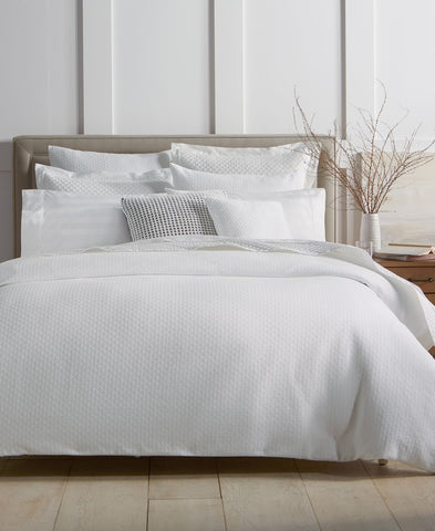 Charter Club Diamond Dot 300 Thread Count 3-Pc. Comforter Set White Full / Queen