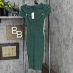 Guess Women's Cap Sleeve Sweetheart Dress W1BK51Z17X3 Moss Mat Green S