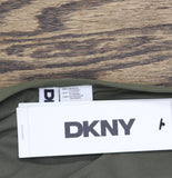 DKNY Halter V-Neck Shirred Tankini Swim Top DIMKS215 Moss Green M