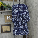 Taylor Womens Ruffled Floral-Print Chiffon Smocked A-Line Dress 2835M