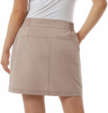 32 Degrees Cool Womens Lightweight Tech Skort 1745837 Beige Brown S