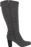 Journee Collection Womens Carver Wide Calf Knee-High Boots Gray 10M