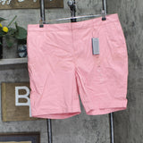 Tommy Hilfiger Womens Plus Size Hollywood Bermuda Shorts English Rose Pink 16W