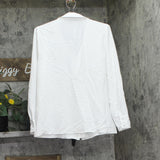 Alfani Womens Button Up Woven Long Sleeve Dress Shirt White M