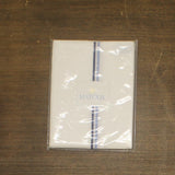 Matouk Essex 350 TC Set of 2 Cotton Pillowcases Navy Blue / White King