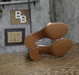 Kenneth Cole New York Block Heel Luisa Wedge Sandal Rose Gold Multi Pink 7M