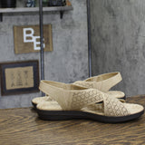 Easy Street Womens Claudia Slingback Sandals Comfort Wave CLAUD Sand Brown 11M