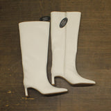 On 34th Womens Rachelle Stovepipe Boots 10019723900 Bone Smooth 6.5M