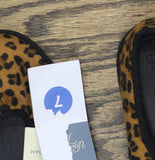 Universal Thread Flats with Ankle Strap and Memory Foam Leopard Dark Brown 7M
