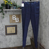 Isaac Mizrahi Big Slim Boys Linen Pant Navy Blue 20