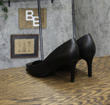 On 34th Womens Jeules Pointed-Toe Slip On Pumps 10018690100 Black Leather 10M