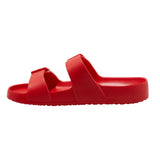 Shade & Shore Womens Neida EVA Two Band Footbed Slide Sandals 83105499 Red 6M