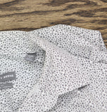 Geoffrey Beene Flex Spread-Collar Dress Shirt Dark Gray Multi S 14-14 1/2 32/33