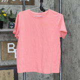 Nine West Womens Short Sleeve Soft Spun T-Shirt Tee 165f87e9da21b5 Coral Pink M