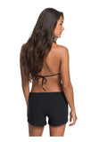 Roxy Womens Drawstring Boardshorts 4-Way Stretch Swim Shorts Black XL