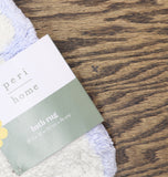 Peri Home Rectangle Scalloped Bath Rug Mat 3Y84470RBL Blue 20x30