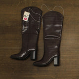 A New Day Womens Cairo Boots Block Heel Knee High 94568707 Brown 5M