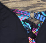 Bleu Rod Beattie Wild Thing Plunge Over-the-Shoulder One-Piece Swimsuit Black 6