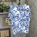 Alfred Dunner Studded Accent Knit Top Blue Multi 1X
