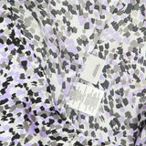 Kasper Printed Sleeveless Juliette Blouse Shirt Vanilla Ice / Lavender Purple PS