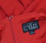 Alex Evenings Womens Cape Sleeve Gown Dress 8160255 Red 16
