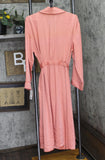 State Of Day State of Day Womens Belted Shawl-Collar Robe Sea Coral Pink M
