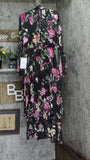 RACHEL Rachel Roy Womens Mae Printed Tiered Maxi Dress Cascade Multi Black 6